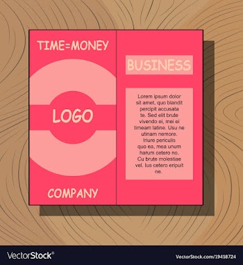 White business brochure and leaflet flyer cover vector image