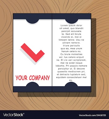 White business brochure and leaflet flyer cover vector image