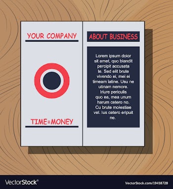 White business brochure and leaflet flyer cover vector image