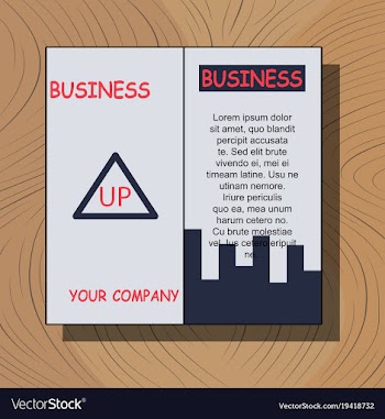 White business brochure and leaflet flyer cover vector image