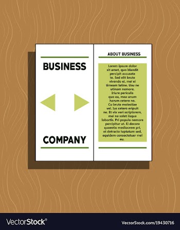 White business brochure and leaflet flyer cover vector image