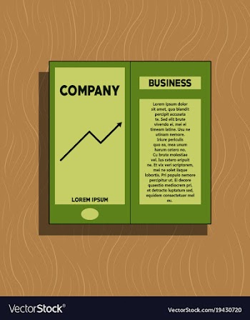 White business brochure and leaflet flyer cover vector image