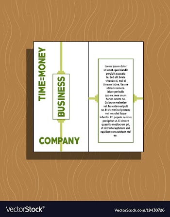 White business brochure and leaflet flyer cover vector image