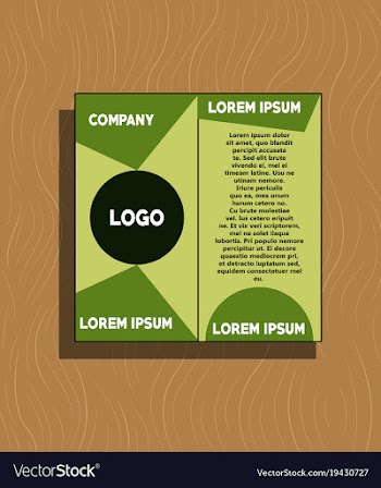 White business brochure and leaflet flyer cover vector image