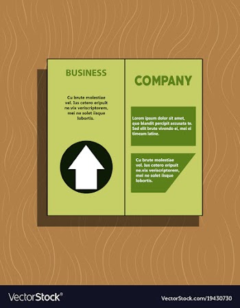 White business brochure and leaflet flyer cover vector image