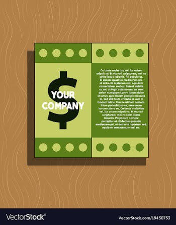 White business brochure and leaflet flyer cover vector image