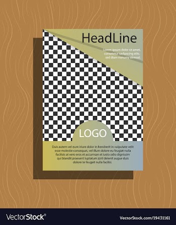 White business brochure and leaflet flyer cover vector image