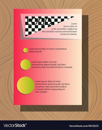 White business brochure and leaflet flyer cover vector image