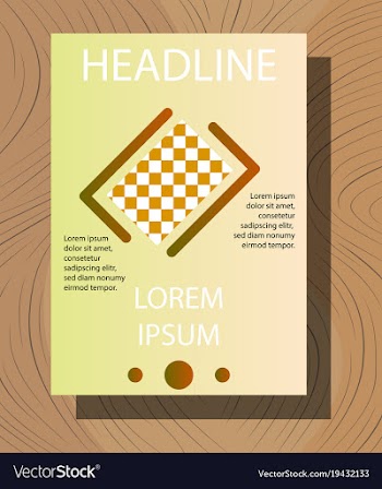White business brochure and leaflet flyer cover vector image