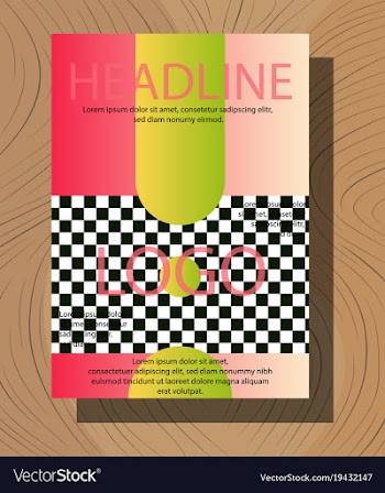 White business brochure and leaflet flyer cover vector image