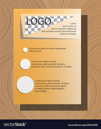 White business brochure and leaflet flyer cover vector image