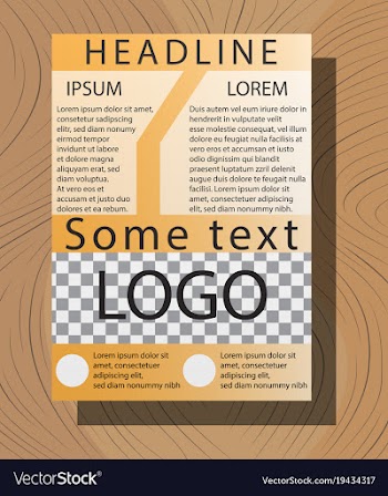 White business brochure and leaflet flyer cover vector image