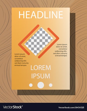 White business brochure and leaflet flyer cover vector image