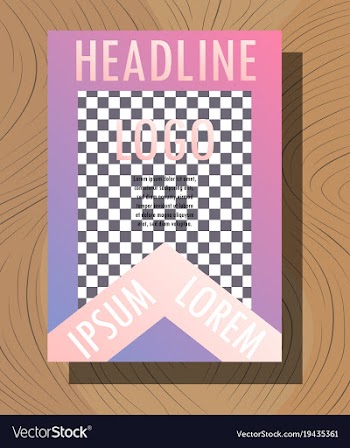 White business brochure and leaflet flyer cover vector image
