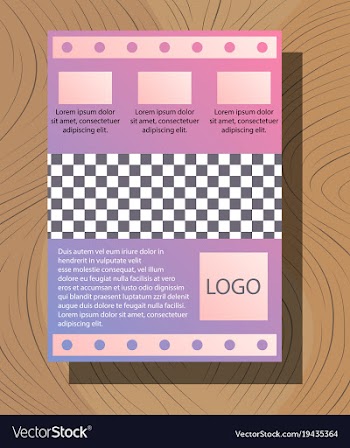 White business brochure and leaflet flyer cover vector image