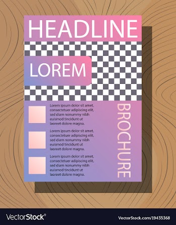 White business brochure and leaflet flyer cover vector image