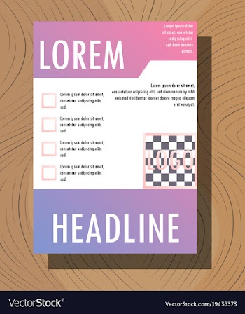 White business brochure and leaflet flyer cover vector image