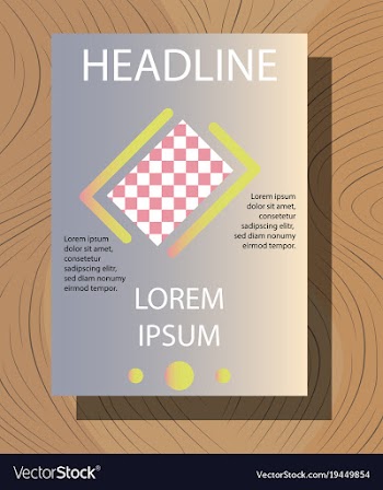 White business brochure and leaflet flyer cover vector image