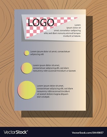 White business brochure and leaflet flyer cover vector image