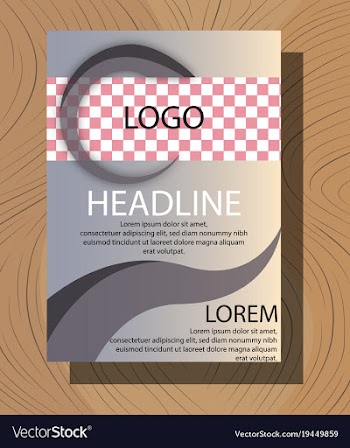 White business brochure and leaflet flyer cover vector image