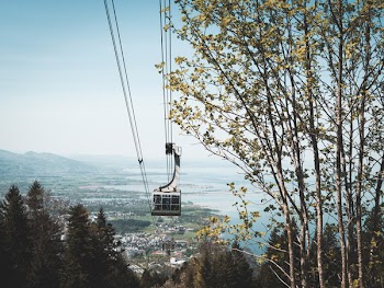 White Cable Car