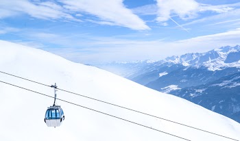 White Cable Car