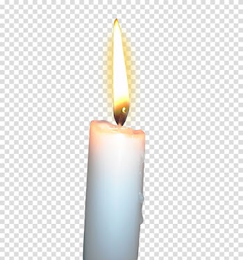 White candle , Candle Wax Lighting, Candle transparent background PNG clipart