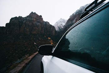 white car