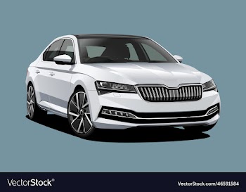 white car sedan