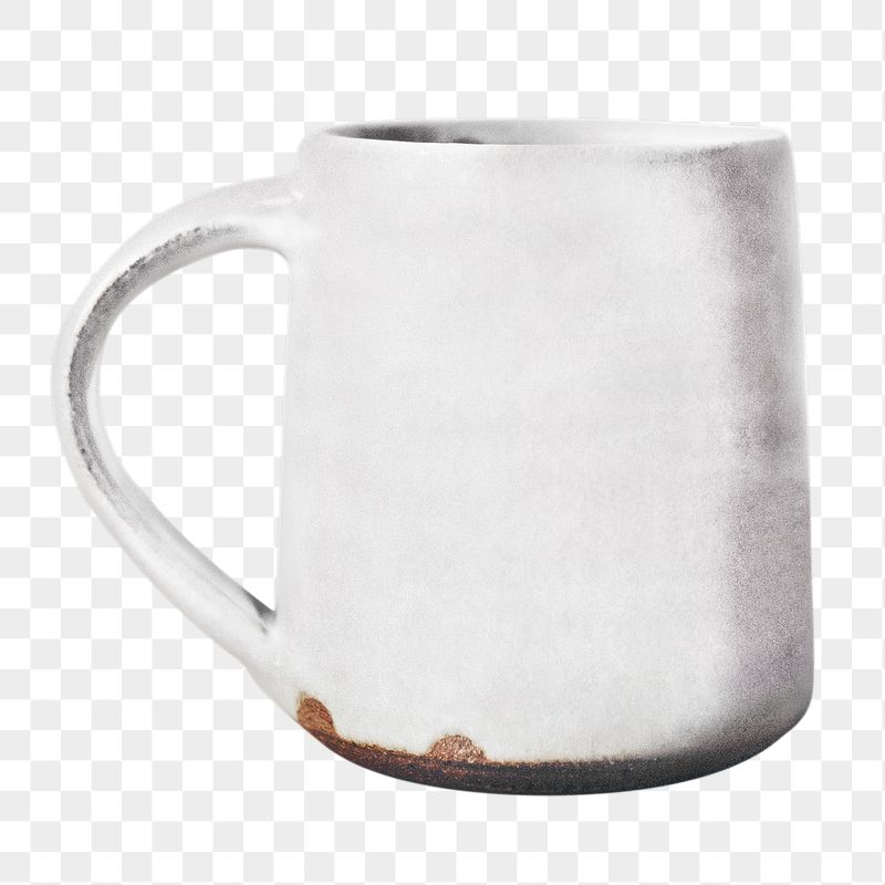 White ceramic mug png sticker, | Free PNG - rawpixel