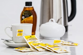 White Ceramic Mug With Tea Bag