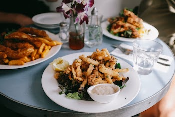 White Ceramic Plate and Cups