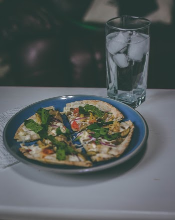 White Ceramic Plate Filled With Food