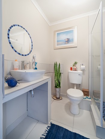 White Ceramic Toilet Bowl Beside Glass Wall