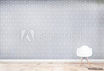 White chair in a room