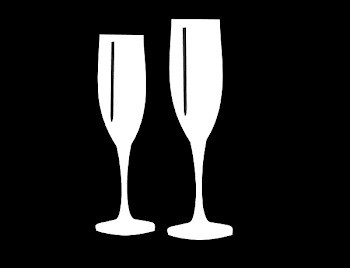 White Champagne Glasses Clip Art at Clipartimage.com - vector clip art ...
