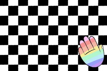 White checkered background, LGBTQ+ rainbow | Free PSD - rawpixel