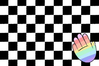 White checkered background, LGBTQ+ rainbow | Free Vector - rawpixel
