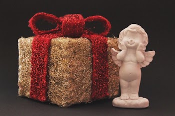White Cherub Ceramic Figurine