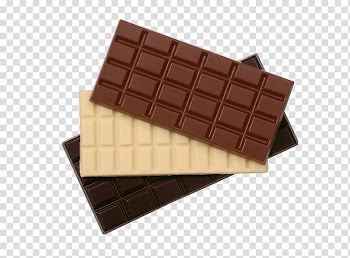 White chocolate Dark chocolate Candy Food , Three black and white chocolate transparent background PNG clipart