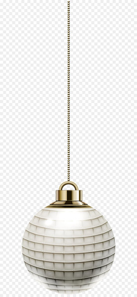 White Christmas Ball PNG Clip Art Image 
