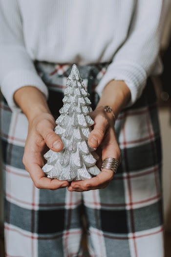 White Christmas Tree Figurine