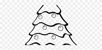 White Christmas Trees Clipart - Drawings Of Christmas Trees