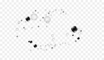 White Circle Angle Pattern - Halo Bubble 