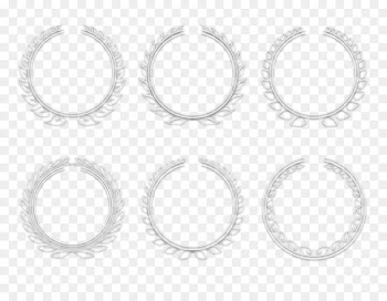 White Circle Area Angle Pattern - The simple but elegant white Wheat Rosette vector 