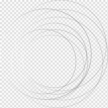 White Circle Structure Angle Pattern, Black lines transparent background PNG clipart