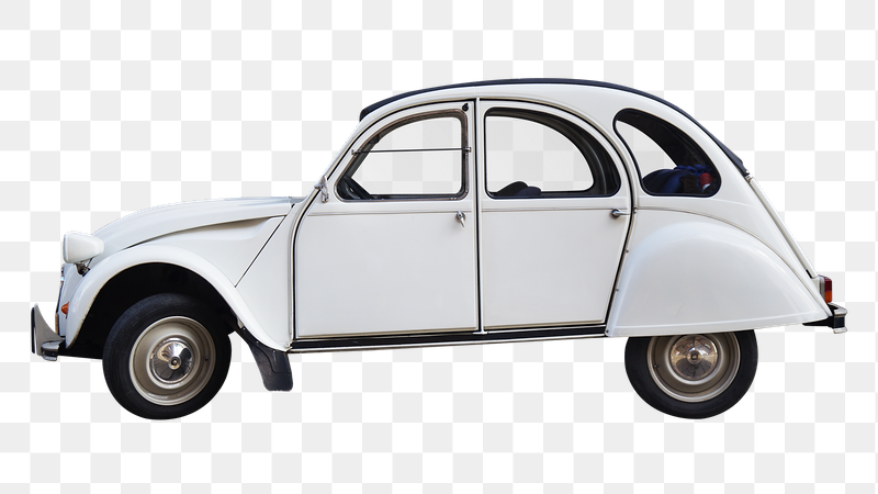 White classic car png sticker, | Free PNG - rawpixel