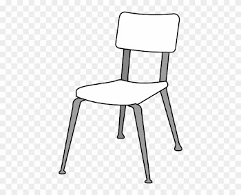White Classroom Chair Clip Ar - Chairs Clipart