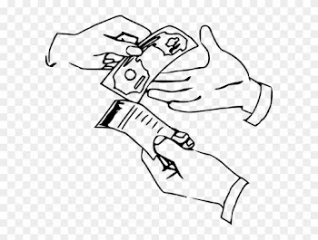 White Clipart Money - Discounting Bills Of Exchange