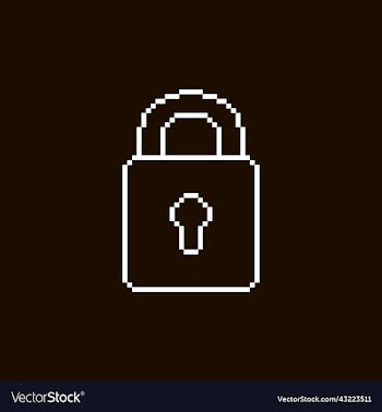 white closed padlock with keyhole